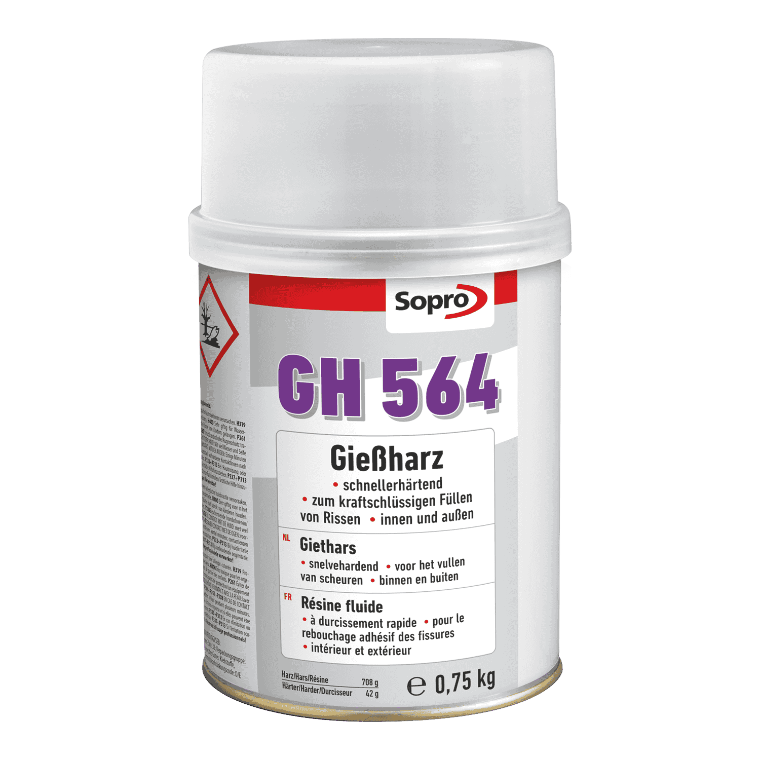 Sopro Gießharz GH 564 0,75 Kg Dose inkl. 10 Estrichklammern  Sopro Gießharz GH 564 0,75 Kg Dose inkl. 10 Estrichklammern