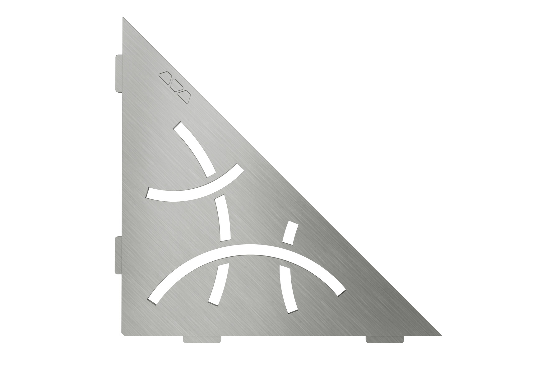 Schlüter SES1D6EB Eckduschablage 210x210mm Shelf-E-S1 Design Curve edelstahl gebürstet 