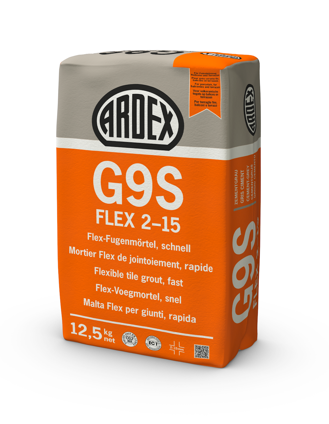Ardex G9S Flex 2-15 Flex-Fugenmörtel schnell 12,5 Kg Sack basalt  Ardex G9S Flex 2-15 Flex-Fugenmörtel schnell 12,5 Kg Sack basalt