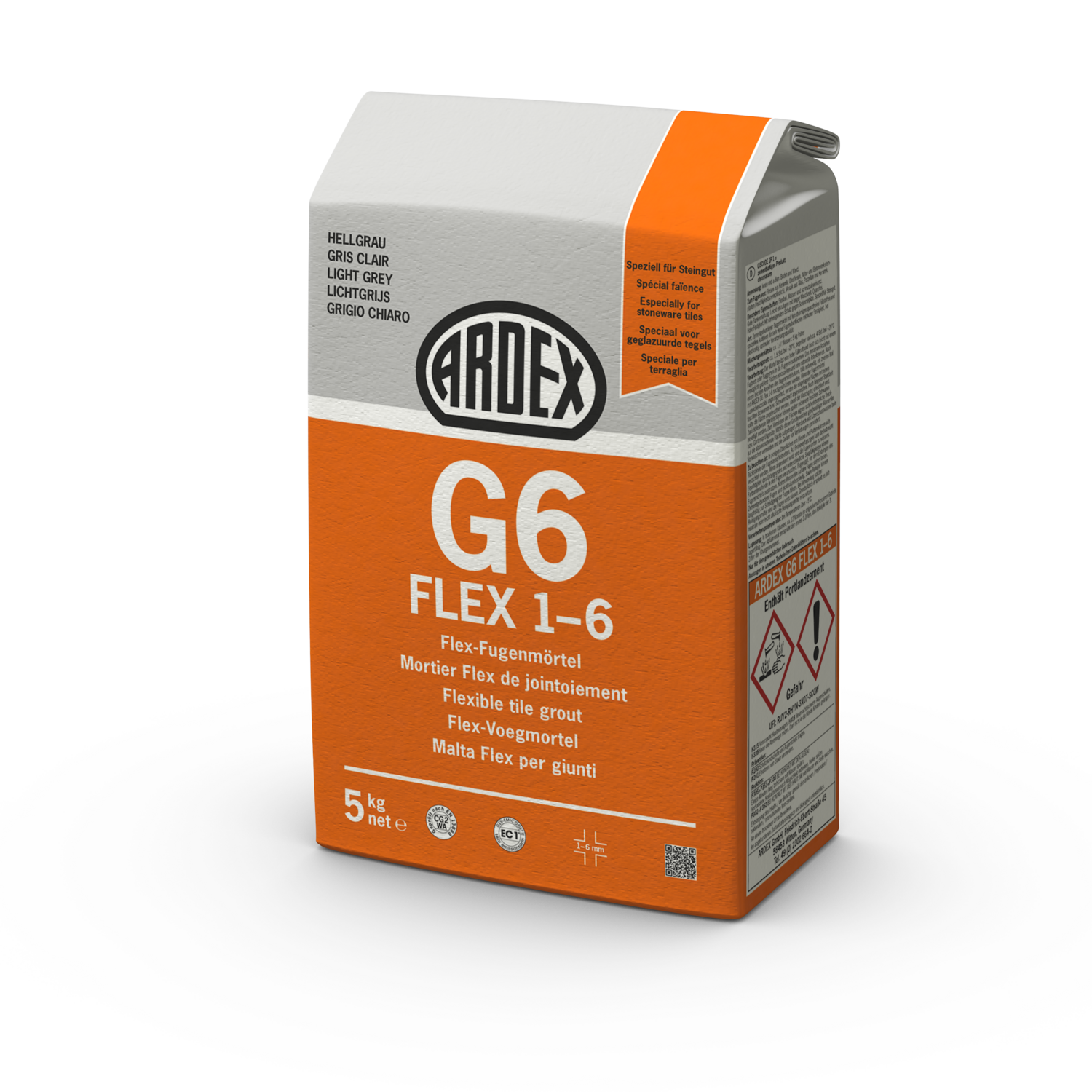 Ardex G6 Flex 1-6 Flex-Fugenmörtel 12,5 Kg Sack silbergrau  Ardex G6 Flex 1-6 Flex-Fugenmörtel 12,5 Kg Sack silbergrau