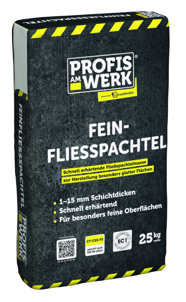 Profis am Werk 362321 Feinfließspachtel 25 kg Sack 1-15mm  Profis am Werk 362321 Feinfließspachtel 25 kg Sack 1-15mm