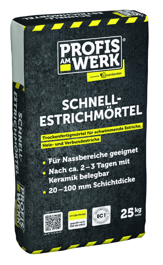 Profis am Werk 362521 Schnell-Estrichmörtel 25 kg Sack  Profis am Werk 362521 Schnell-Estrichmörtel 25 kg Sack