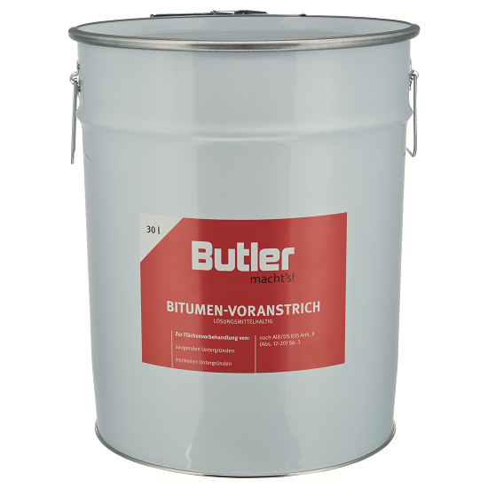 Butler macht´s! Bitumen Voranstrich 30 ltr./Geb.   lösemittelhaltig  Butler macht´s! Bitumen Voranstrich 30 ltr./Geb.   lösemittelhaltig