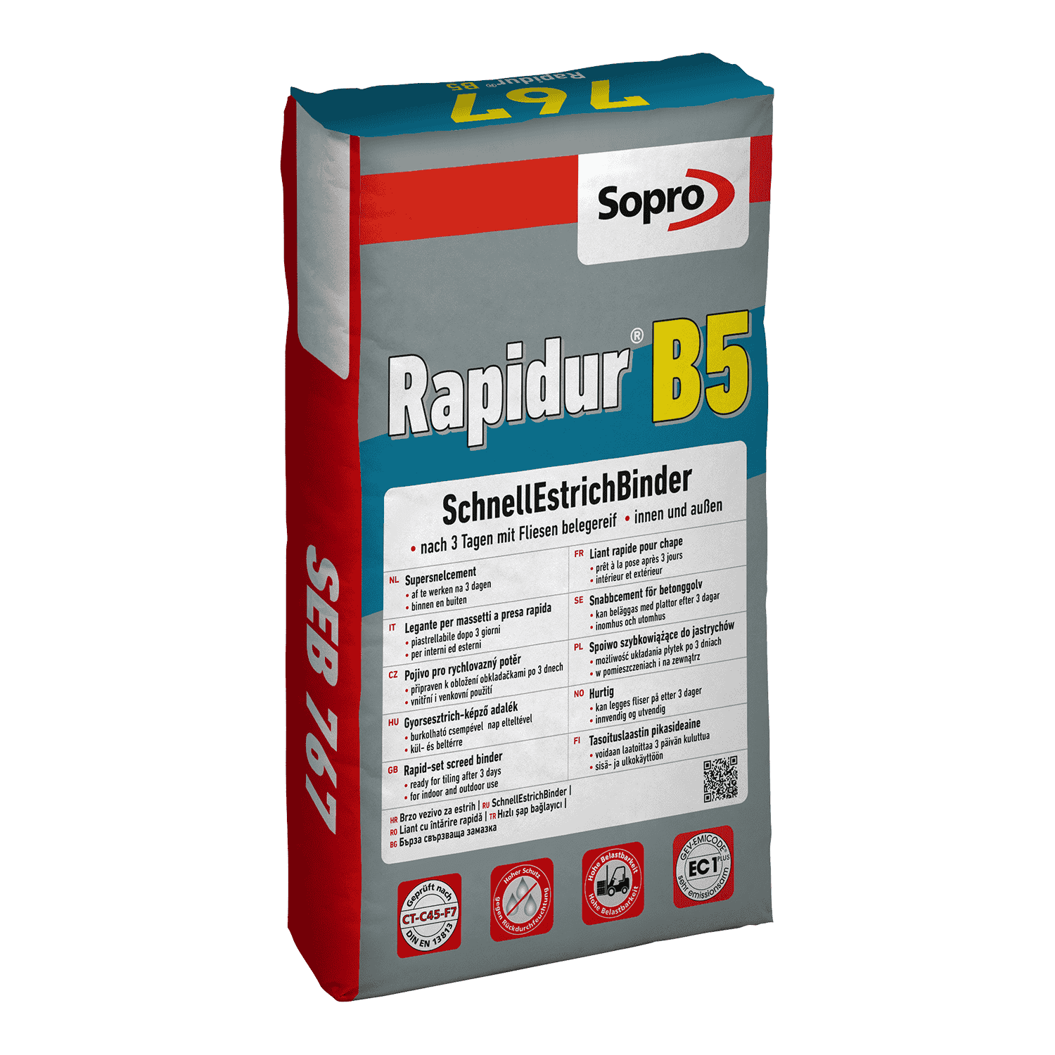 Sopro Rapidur B5 SchnellEstrichBinder SEB 767 25 Kg Sack  Sopro Rapidur B5 SchnellEstrichBinder SEB 767 25 Kg Sack