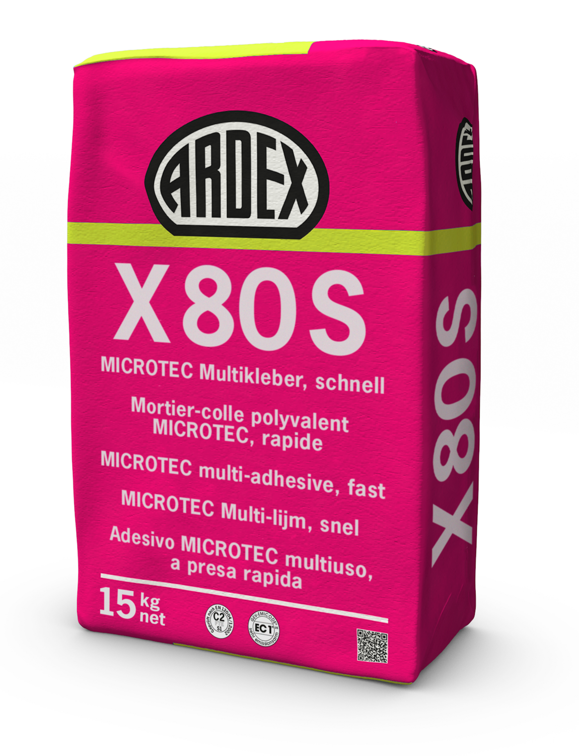 Ardex X80S Microtec 15 kg Sack Multikleber schnell  Ardex X80S Microtec 15 kg Sack Multikleber schnell